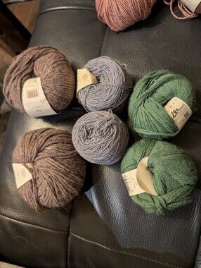 Lot of 6 Rowan Premium Yarn Skeins - 50g x 4, 25 g x 2, Wool & cashmere